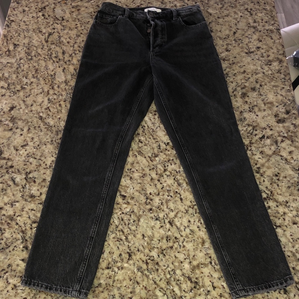 Dynamite Charcoal Button-Fly Jeans